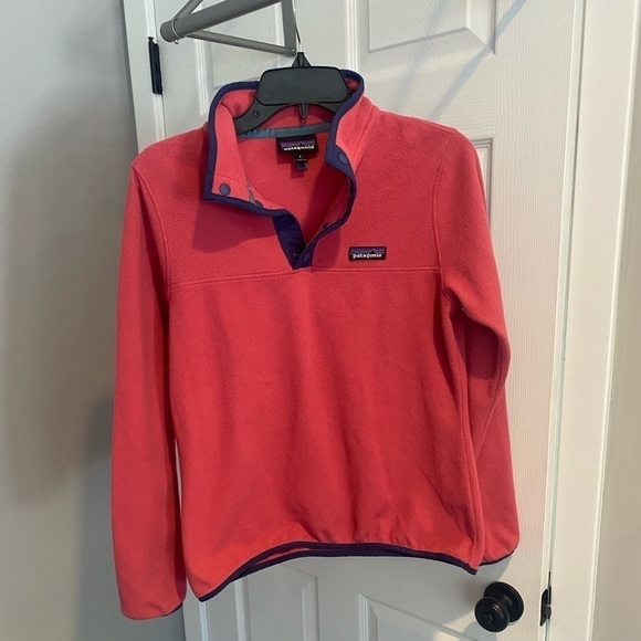 Patagonia Micro D Snap T Pullover Reef Pink 26020 Small - Picture 1 of 10